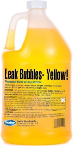 Leak Bubbles Yellow 1 gal HVACR, Gas & Tire Leak Detector Spray