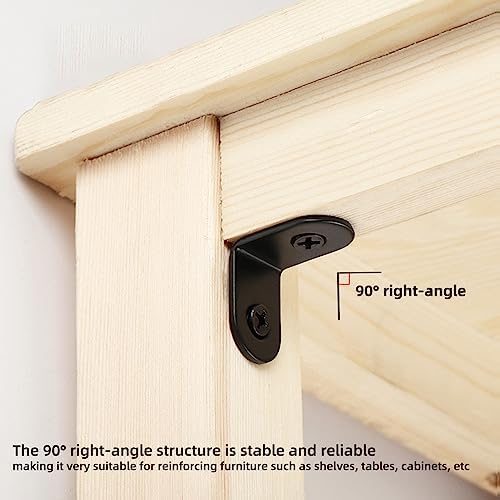 20 Pack 1 Inch Small L Brackets for Wood - Perfect 90° Angle Tiny Bracket