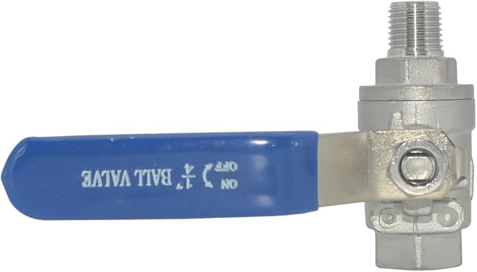DAN SPEED Full Port Ball Valve Male x Female S304 Stainless Steel Heavy Duty for Water, Oil, and Gas,1000WOG (1/4inch)