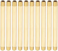 PATIKIL 1/4" x 1/4" NPT Male Brass Pipe Fitting Long Nipple, 10Pcs 6" Long Straight Pipe Fitting Connector Extender for Fuel, Air, Water, Oil, Gas System Connection, 1200PSI