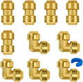 SUNGATOR Push-to-Connect Fitting 1/2 Inch, 5 Each Coupling & Elbow, 10-Pack
