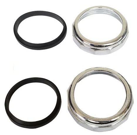 Replacement 1-1/2" Chrome Plated Brass Slip Joint 90 Degree Elbow with Nuts and Washers for PrimeX 80160