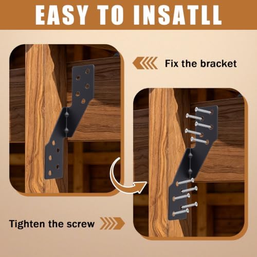 50 Pack Black Right Size Hurricane Straps Tie Brackets