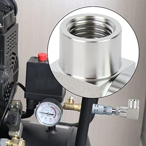 TAISHER 2PCS 304 Stainless Steel Square 90 Degree Barstock Street Elbow, 3/8 Inch NPT Female Pipe to 3/8 Inch NPT Female 304 Stainless Pipe Fitting