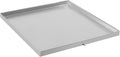 27 X 25 X 1.5 Inch Washing Machine Pan with Hole, 304 Stainless Steel Washing Machine Drip Tray, Washer Drain Pan with Hose Adapter, Drain Pan for Washer Dishwasher HVAC Dryer Water Heater