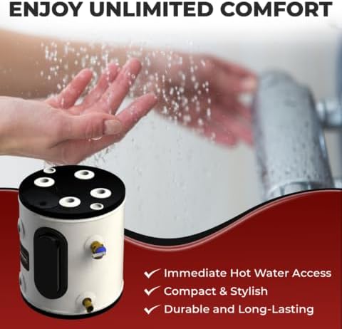 19 Gallon, 120V – Ariston Electric Water Heater – Compact Point of Use Tank for RV, Camper, Small Spaces, Plug-in Heating Solution for Under Sink, Versatile Electric Tank for Bathroom, Shower