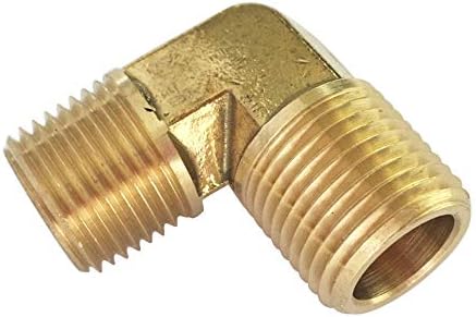 Brass Pipe Fittings, NPT Tee, Hex Head, Hex Nipple, Hex Coupling, 90 Degree Barstock Forged Elbow, Air Hose Fittings, 1/8" 1/4" 3/8" NPT Brass Fittings Kit, for Up to 1200PSI