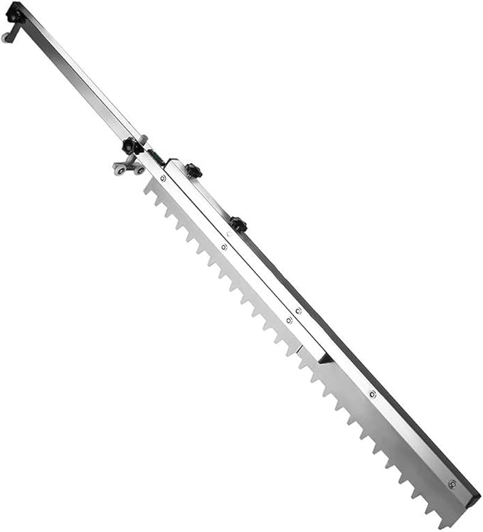 Tile Flat Ash Device, Floor Tile Leveler with Adjustment Knobs, Leveling Flat Sand Tiling Paving Tool, Retractable Gray Paving Tool for Large Wall Tiling Masonry
