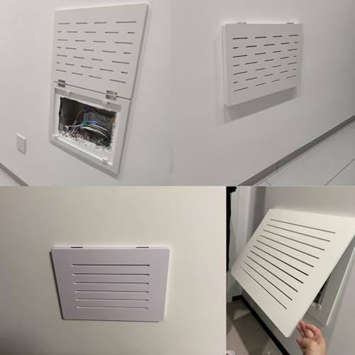 Farmhouse Decorative Electrical Panel Cover - Ventilated Fuse Box Lid, Plastic Circuit Breaker Cover (9.8x7.9 inches) - Stylish & Functional Home Decor Solution