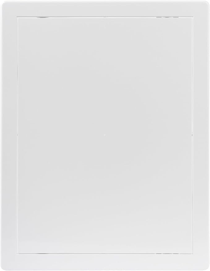 10x13 Inch White Access Panel – ABS Plastic Rectangular Wall & Ceiling Access Door for Plumbing Electrical HVAC – Easy Install Indoor Panel for Drywall Home Improvement and Maintenance