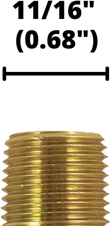 3/8" NPTF Brass Countersunk Internal Hex Head Male Pipe Thread Plug Fitting | 33155-06 (5-PACK)