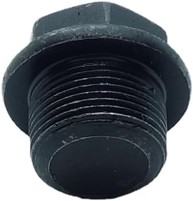 2 pcs M24X1.5 Metric Male Thread Hex Head Plug with Flange Black Carbon Steel Socket Pipe Fitting for Terminate Pipe Ends