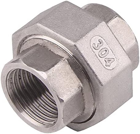 Cast Pipe Fittings Union - 1/2" NPT Female Fitting Stainless Steel 304, Class 150