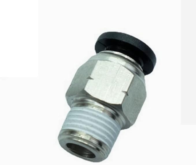 CDQBWQDJT 10 Pcs Pneumation Fitting 1/4" Tube OD Push To Connect X 1/8 NPT Male Pipe