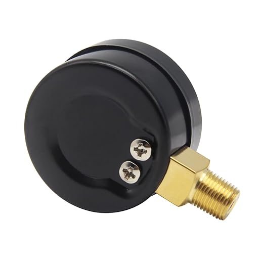 Pressure Gauge 0-300PSI 1-1/2" Dial Stainless Steel Case 1/8" NPT Male Brass Bottom Mount Include 1/2" NPT and 3/8" NPT Connector Universal Multifunctional