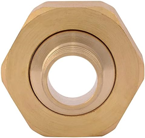 SharkBite 3/4 Inch x 1 Inch NPSM Crimp Swivel Adapter, Brass Plumbing Fittings, PEX Pipe, PE-RT, UC529LFA