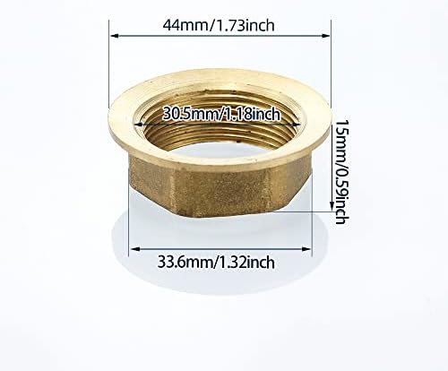 Faucet Fittings Nipple Locknut Kit Extension Threaded Pipe Longer Mounting Shank Single Hole 5.9inch length