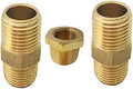 Brass Pipe Fitting Assortment Kit, 3/8" x 3/8" NPT Male Nipple & 3/8" NPT Male x 1/4" NPT Male Reducing Nipple & 1/2" NPT Male x 1/4" NPT Female Bushing