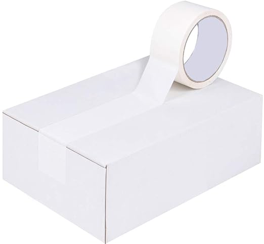APQ 36 Rolls of White Carton Sealing Tape 2" x 55 yds. Thickness 2 Mil. Acrylic Packaging Tape for Wrapping, Packing, Shipping, Moving Boxes. Acrylic Emulsion Adhesive. No Weathering, Yellowing.