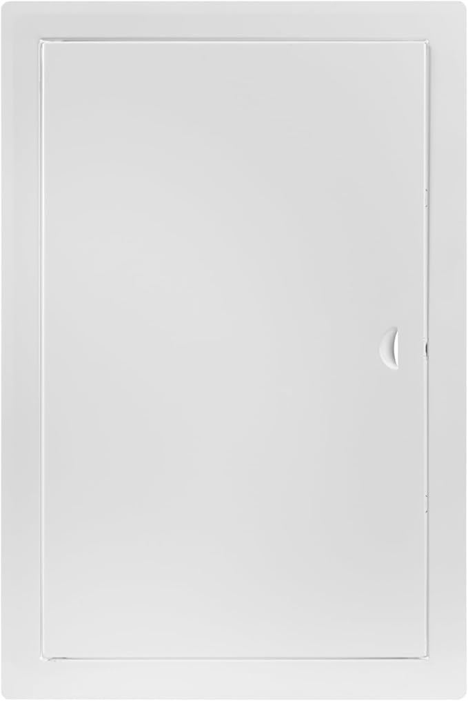 10 x 16 Inch White Square Metal Plumbing Access Panel - Indoor Wall Access Door for HVAC, Wall, Ceiling, and Drywall with Panel - Opening Box Door Cover - Easy to Instal