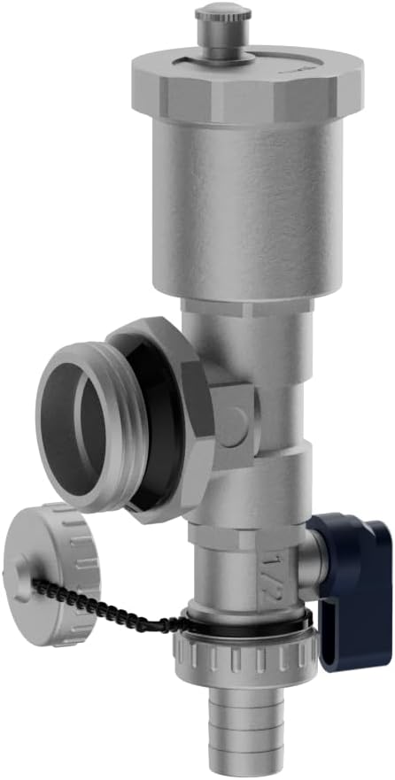 6 Loop Stainment Steel Manifold for Radiant Heat with Flow Meters, 1/2" Inch Compression Fittings, for Hydronic Infloor Heating System