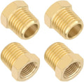 KOOTANS 4pcs Heavy Duty 1/4 NPT Male Thread to 1/8 NPT Female Thread Brass Reducer Hex Bushing Brass Fitting Pipe Hose Tube Adapter Convert