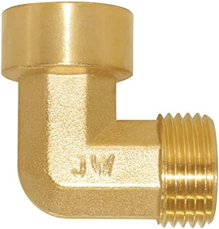 Joywayus 3 Pack Brass 3/4" NPT Male to Female Elbow Pipe Fittings