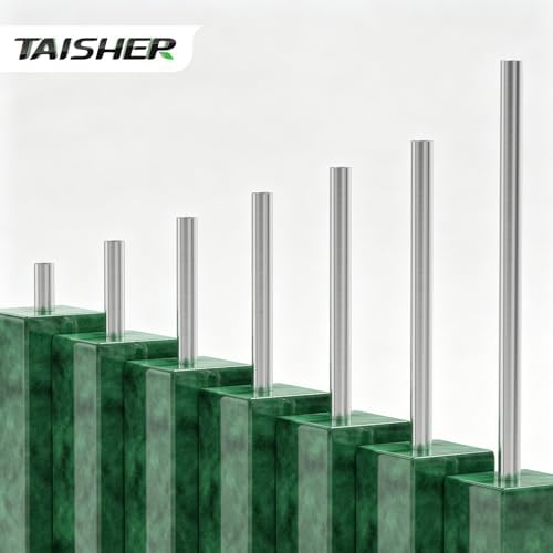 TAISHER 4Pcs 304 SS Nipple Cast Pipe Fitting, 1/4" NPT Female, 10" Length