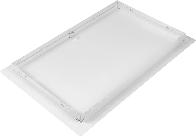 10 x 16 Inch White Square Metal Plumbing Access Panel - Indoor Wall Access Door for HVAC, Wall, Ceiling, and Drywall with Panel - Opening Box Door Cover - Easy to Instal