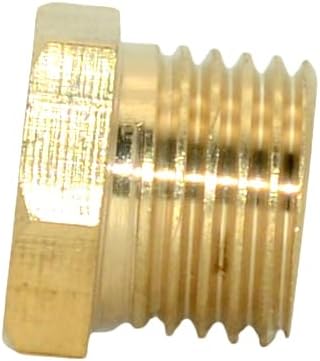 2pcs 1/8" NPT Male To 1/4" NPT Female Brass Reducer Thread Hex Bushing Brass Threaded Pipe Fitting,Hex Reducing Convert Adapter Pipe Fitting (1/8"*1/4")