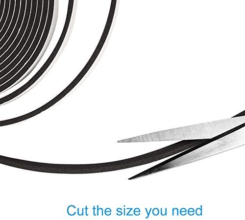 3 Rolls Weather Stripping,1/4 Inch Wide X 1/8 Inch Thick Foam Seal Tape High Density Foam Strip Self Adhesive,Closed Cell Tape Seal Strip,16 Feet Long Each