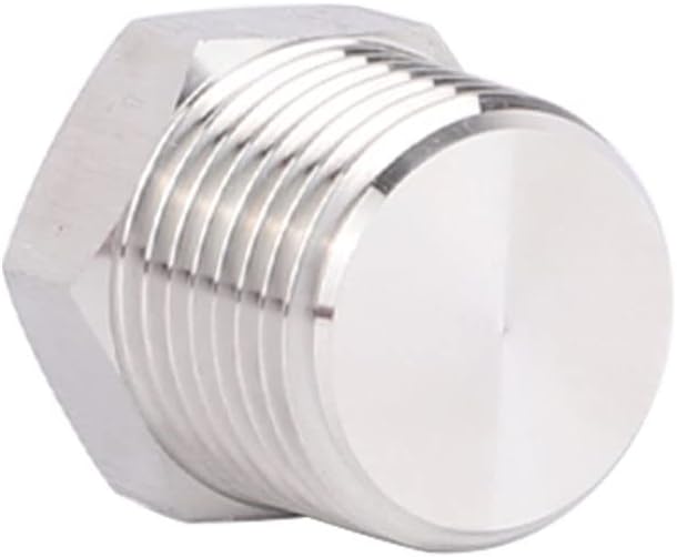 Yoebor Stainless Steel 304 Pipe Plugs Assortment Kit, Inter & Outer Hex Thread Plug, 1/16" 1/8" 1/4" 3/8" 1/2" NPT Countersunk Plug Kits 28PCS