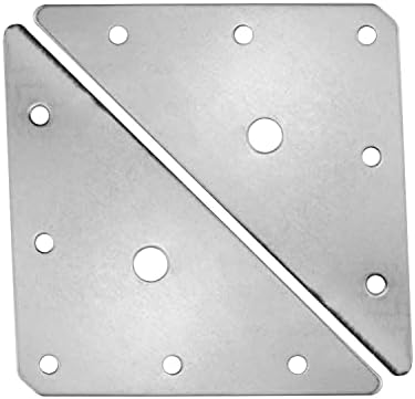 Mending Plates JCBIZ 4pcs Stainless Steel Triangular Flat Corner Braces Straight Brackets
