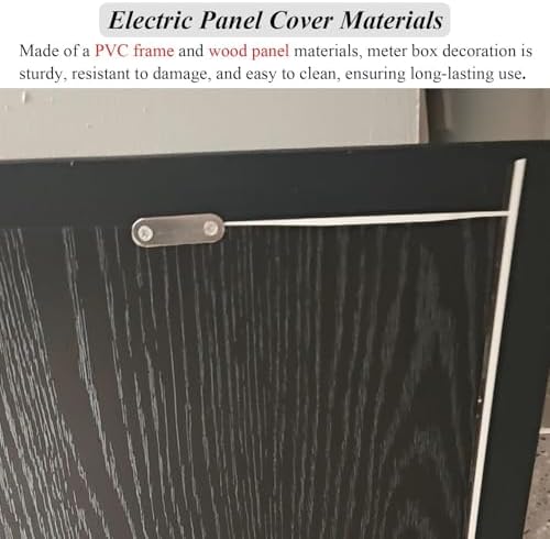 Decorative Wooden Electrical Panel Cover for Meter Box - Wall-Mounted Protective Lid for Circuit Breaker Panel - Stylish Hideaway Solution for Home Décor