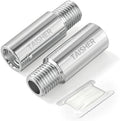 TAISHER 2Pcs 316 Nipple Cast Pipe,1/4"Male NPT x 1/4"Female NPT, 2"(L)