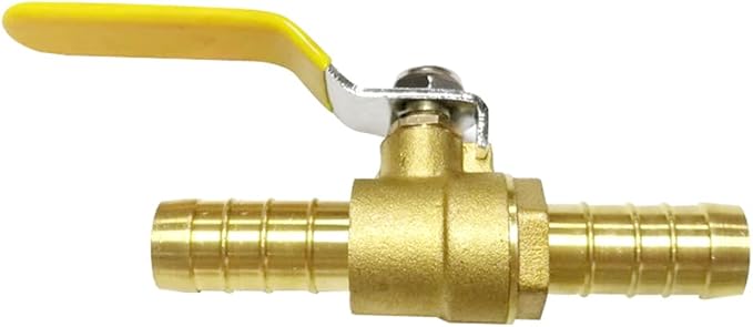 5/8 Inch PEX Crimp Brass Shut-Off Ball Valve (Pack of 2)