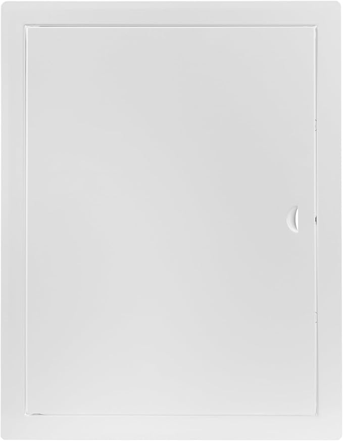 12x16 Inch White Access Panel – Metal Rectangular Wall & Ceiling Access Door for Plumbing Electrical HVAC – Easy Install Indoor Panel for Drywall Home Improvement and Maintenance