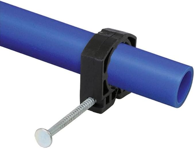 TenKe 200 Pack Full J Clamp J-Hook with S Nail for 3/4 inch PEX Pipe Tubing Support (200PCS 3/4")