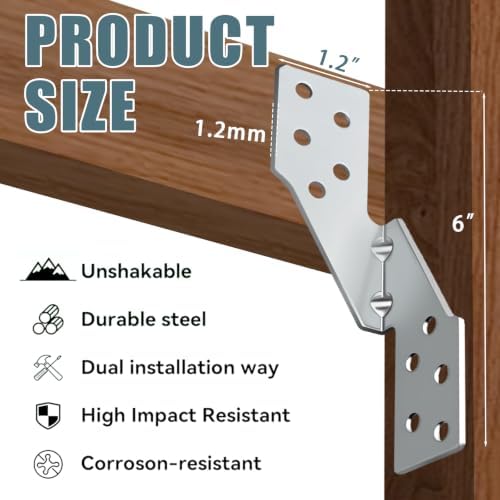 120 Pcs Left Size Galvanized Steel Hurricane Straps Tie Brackets|