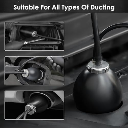 Universal Easy Intake Adapter automotive smoke machine leak detector Automotive Smoke Machine Bladder, Pipes Fuel Leakage Detector for Automotive Smoke Leak Detector Diagnositc Test Power Converters