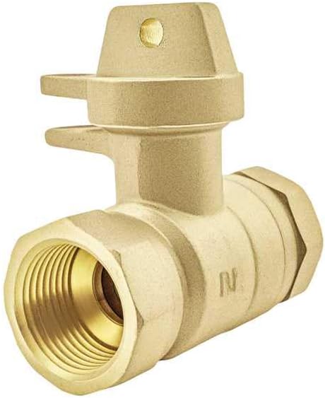 1’’Lead-Free bronze street curb stop FNPT for water main tube service fittings