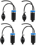 4PCS Intake Adapter with Inflatable Bladder for Smoke Tester, Blue