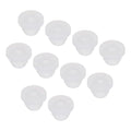 MECCANIXITY 20Pcs Snap Rubber Grommet Plug Mount Dia 5.5mm ID 3mm Narrow Groove Width 1.5mm Seal Anti-Scratch for Electrical Box Cable Pipes Transparent
