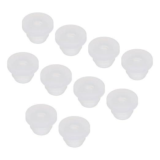MECCANIXITY 20Pcs Snap Rubber Grommet Plug Mount Dia 5.5mm ID 3mm Narrow Groove Width 1.5mm Seal Anti-Scratch for Electrical Box Cable Pipes Transparent