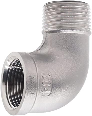 3/4'' NPT Stainless Steel Elbow Fitting, 90 Degree Street Elbow