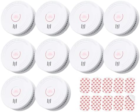 SITERLINK Smoke Detectors Replaceable Battery,GS509A-2NCDR 10pack