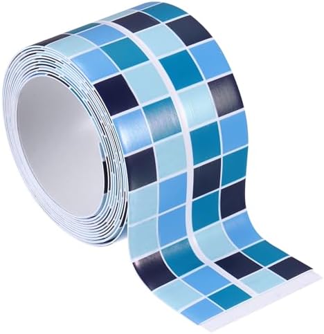 PATIKIL Caulk Tape 1.5" x 5 Ft, Self Adhesive Sealing Tape Waterproof Toilet Tub Caulk Sealant Strip Sealing Trim for Kitchen Bathroom Toilet Bathtub Sink Countertop, Dark Blue