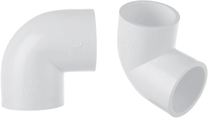 30PCS 1 inch 90 Degree Elbow Pipe Fittings 2 Way PVC Pipe Fittings Right Angle Elbow PVC Adapter Furniture Build Grade PVC Pipe Adapter Fittings SCH40 PVC Corner Fittings