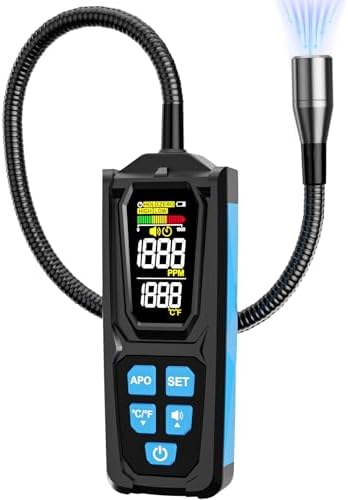 Freon Leak Detector, HVAC Freon Leak Detector, Automotive AC Leak Detection Kit, Sensitive AC Leak Detector HVAC for R12 R22 R134a R1234 R1234yf R600a R410a CFCs HCFCs HFCs HFOs HCs
