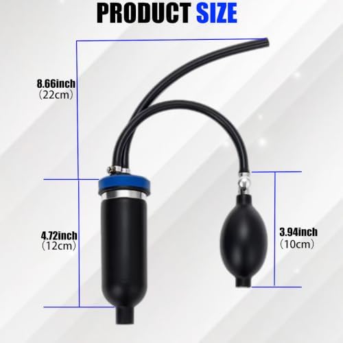 2 Pcs Universal Easy Intake Adapter, Automotive Smoke Machine Inflatable Bladder for 12V Vehicle Pipes Fuel Leakage Detector Diagnostic Tester